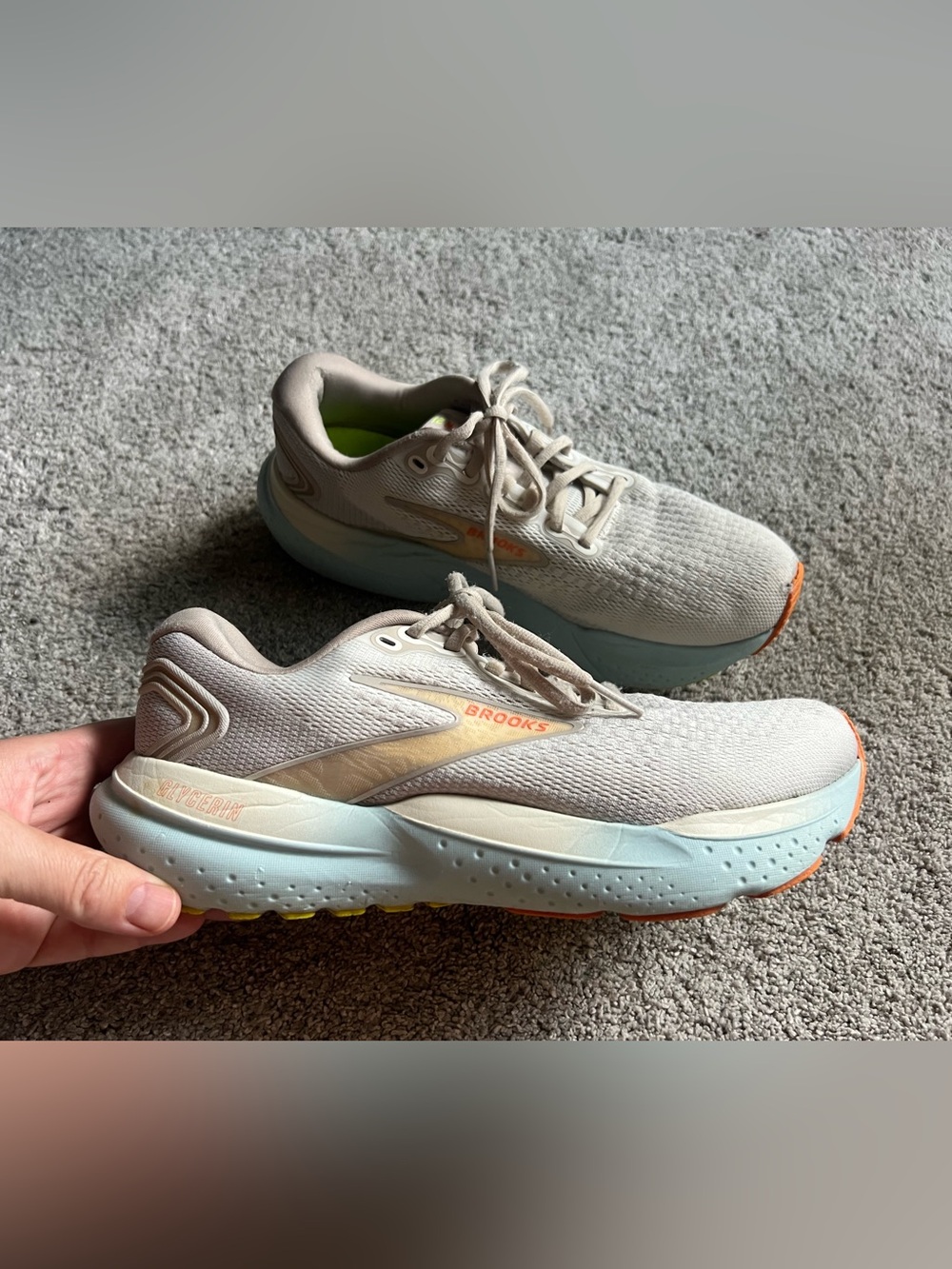 Brooks Glycerin 21 Women’s Size 9 D Gray 1204081D195 Running Gym Sneakers Shoes